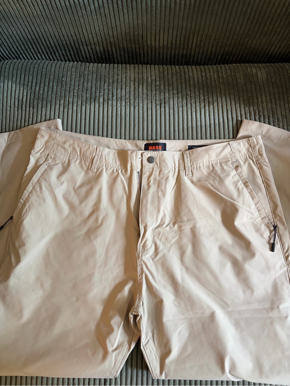 BASS Outdoor Slim Straight Beige Pants